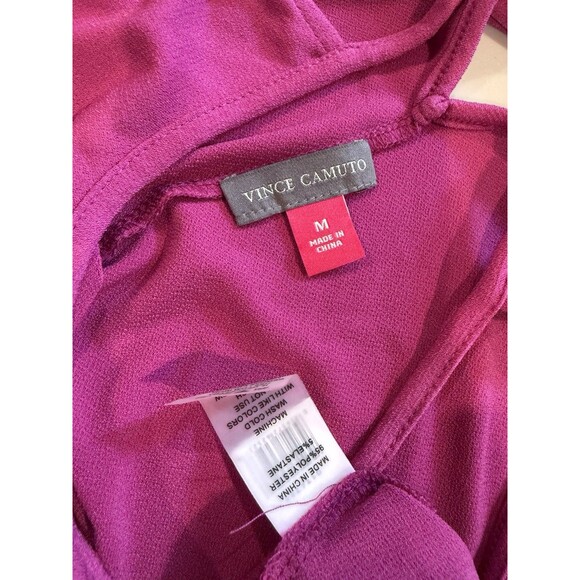 Vince Camuto Swing Dress Womens Medium Purple Vacation Travel Coverup Minimalist - Picture 3 of 5